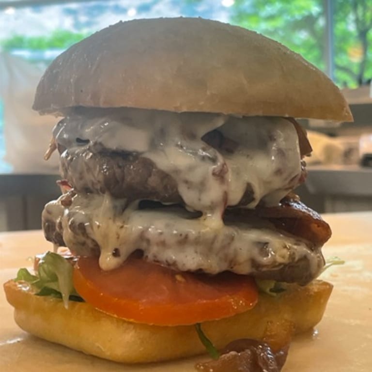 Delicious Swiss Burger Experience