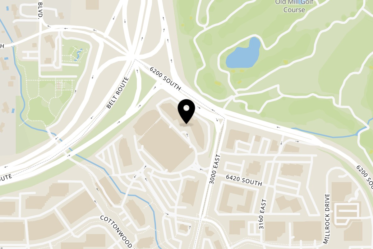 Map showing the location of Knickerbockers Deli Cottonwood Heights on 6322 S 3000 E STE 130 in Salt Lake City